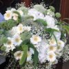 a bouquet of white flowers